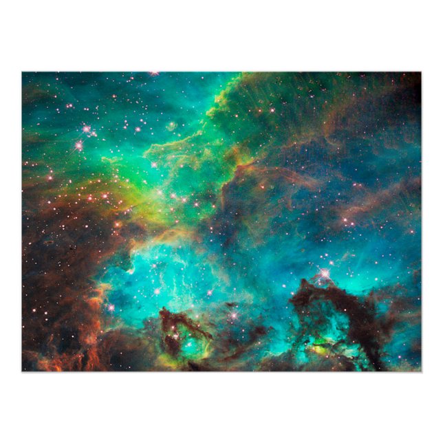 Star Cluster NGC 2074 in Cosmic Cloud Value Poster (Front)