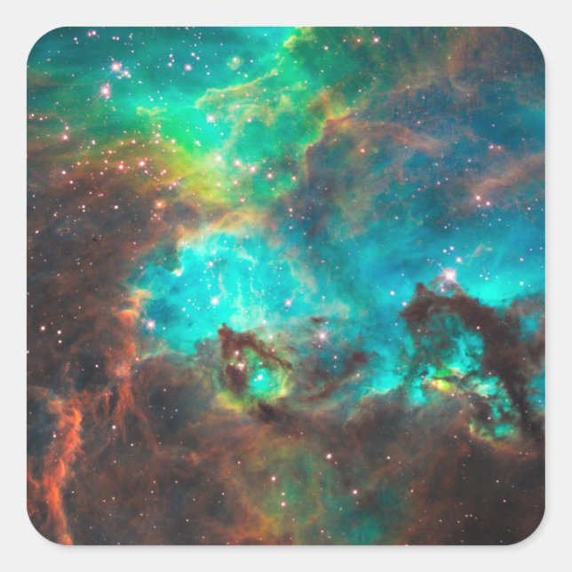 Star Cluster NGC 2074 Square Sticker (Front)