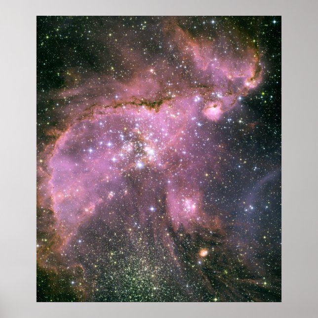 Star cluster NGC 346. Poster (Front)