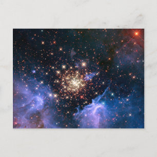 Star Cluster NGC 3603 (Hubble) Postcard
