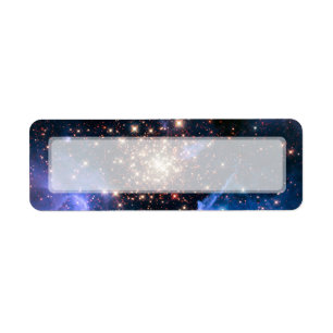 Star Cluster NGC 3603 (Hubble) Return Address Label