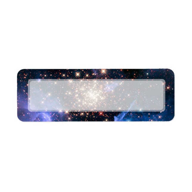 Star Cluster NGC 3603 (Hubble) Return Address Label (Front)