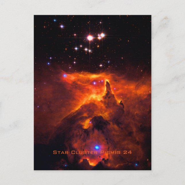 Star Cluster Pismis 24, core of NGC 6357 Postcard (Front)