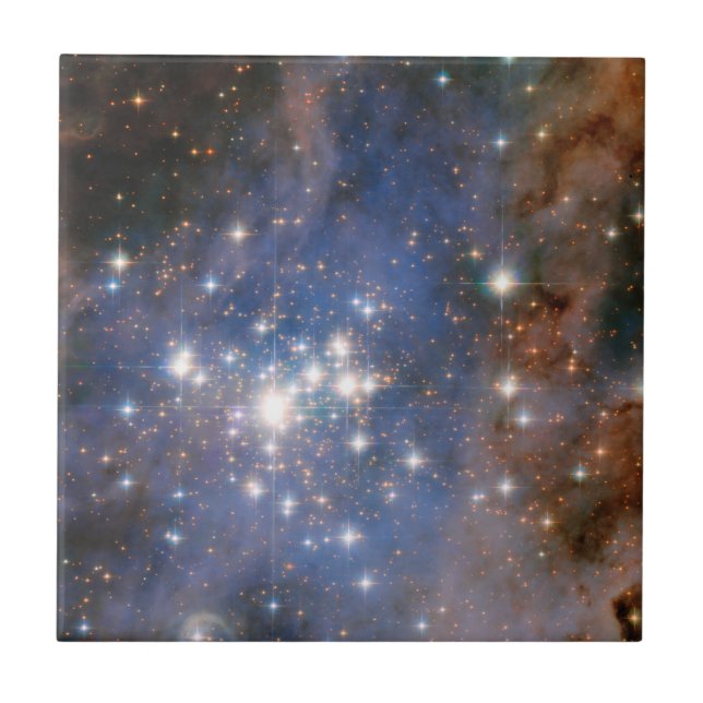 Star Cluster Trumpler 14. Ceramic Tile (Front)
