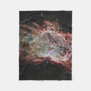 Star Clusters In The Center Of The Flame Nebula. Fleece Blanket