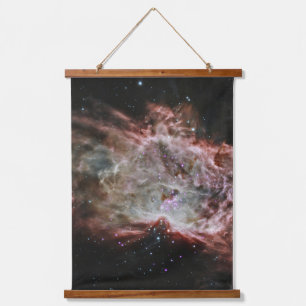 Star Clusters In The Centre Of The Flame Nebula. Hanging Tapestry