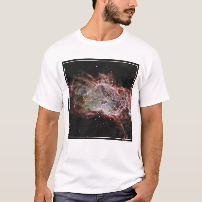 Star Clusters In The Centre Of The Flame Nebula. T-Shirt (Front)