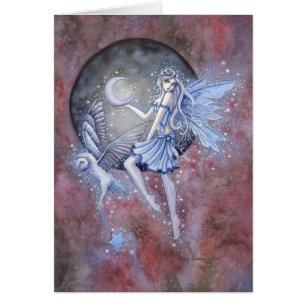 Star Collectors Fairy and Owl Fantasy Art