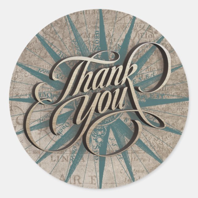 Star Compus Thank You Stickers (Front)