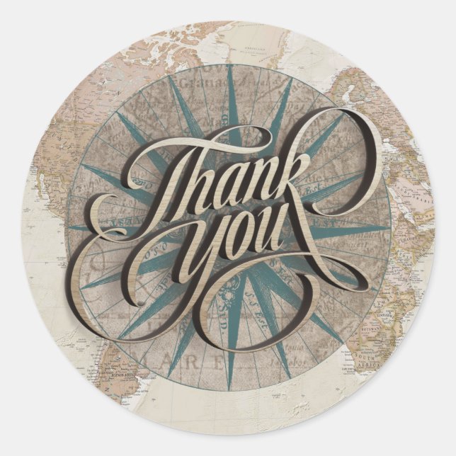 Star Compus Thank You Stickers (Front)
