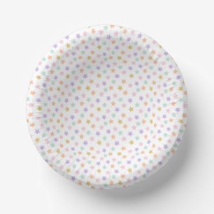 Star Confetti (Pastel) Paper Plate