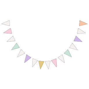 Star Confetti (Pastel-Solids) Bunting