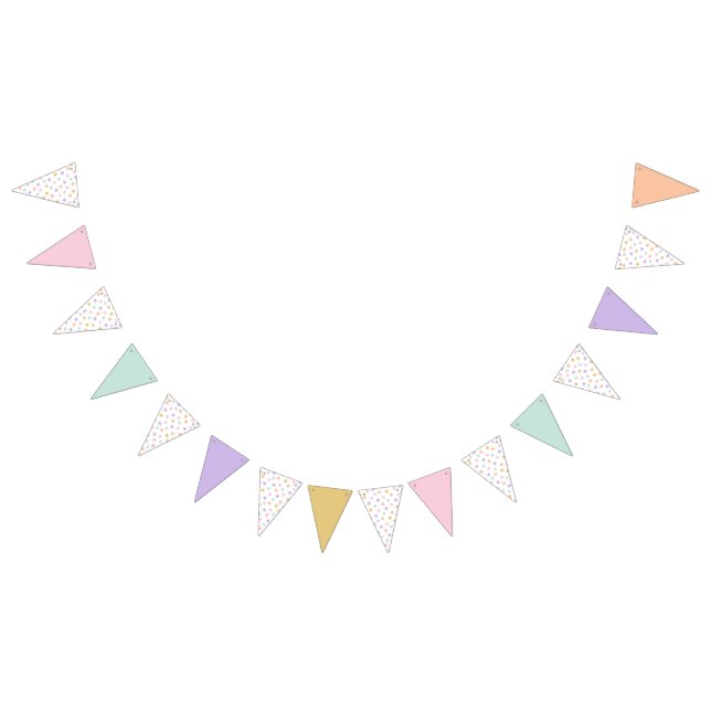 Star Confetti (Pastel-Solids) Bunting (All)