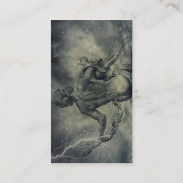 star constellation zodiac astrology aquarius business card (Front)