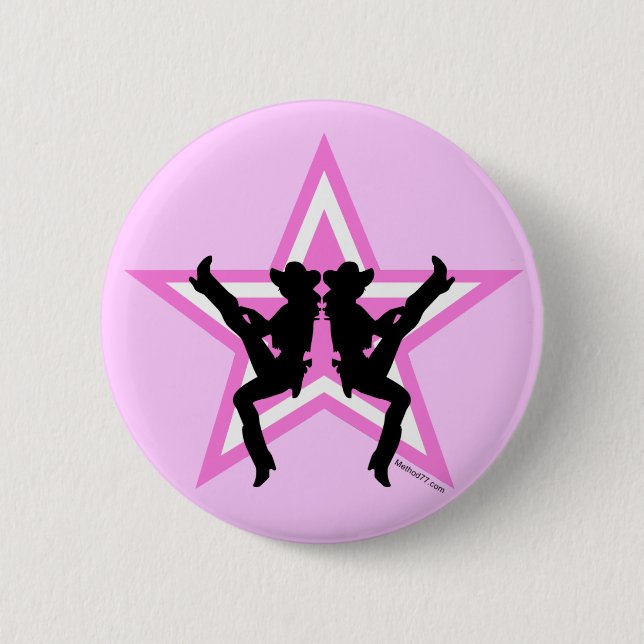 Star Cowgirls P Button (Front)
