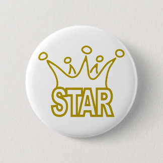 Star-Crown.png 6 Cm Round Badge