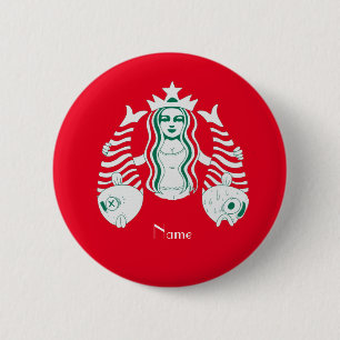 Star-Crown Queen Mermaid Thunder_Cove 6 Cm Round Badge