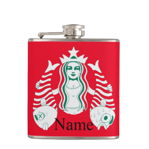 Star-Crown Queen Mermaid Thunder_Cove Hip Flask