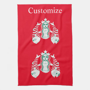 Star-Crown Queen Mermaid Thunder_Cove Tea Towel