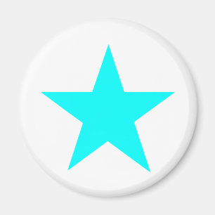 Star Cyan The MUSEUM Zazzle Gifts Magnet
