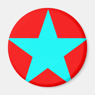 Star Cyan The MUSEUM Zazzle Gifts Magnet