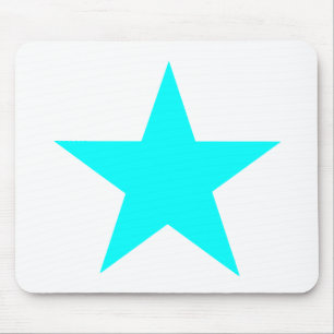 Star Cyan The MUSEUM Zazzle Gifts Mouse Pad