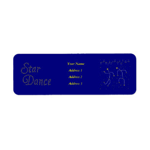 Star Dance Return Address Label