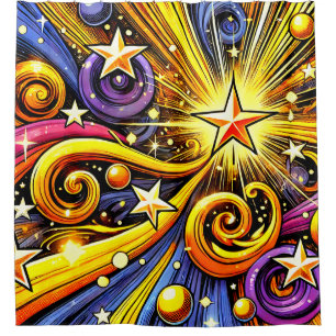 Star Design Shower Curtain