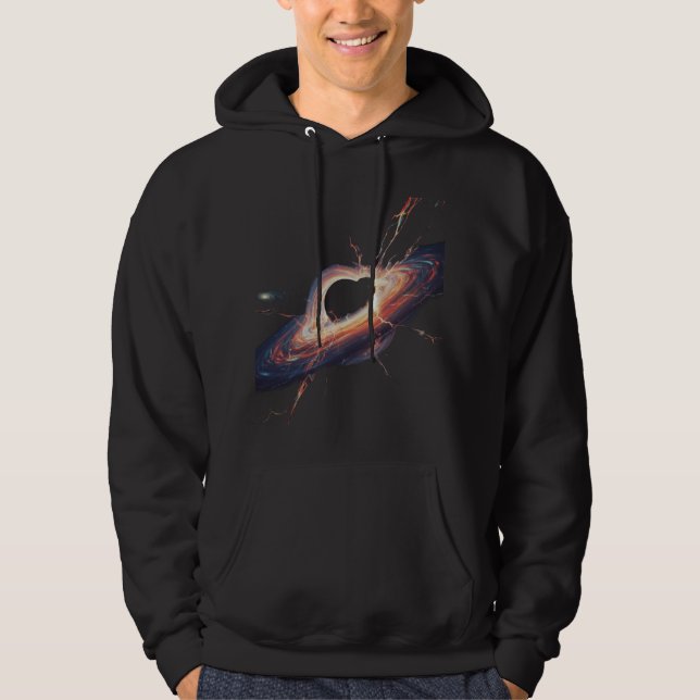 Star Devourer – Cosmic Black Hole Eruption Hoodie (Front)