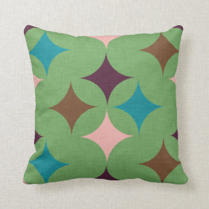 Star Diamond Mid Century Pattern Cushion