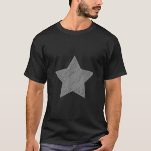 Star Distressed Grey Vintage Star T-Shirt