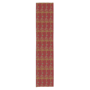 Star Dk Red Holiday Short Table Runner