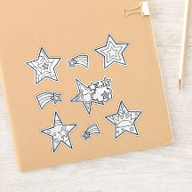 Star Doodles | Custom Cut Vinyl Stickers