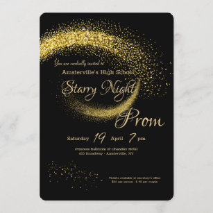 Star Dust Prom Invitation