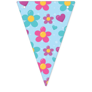 Star-Dusted Blooms Bunting
