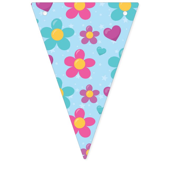 Star-Dusted Blooms  Bunting (First Flag)
