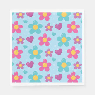 Star-Dusted Blooms Napkin