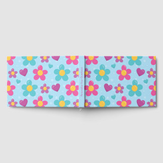 Star-Dusted Blooms Napkin Guest Book