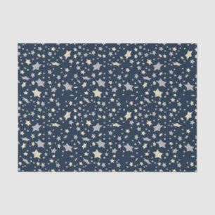 Star Elegant Modern Blue Tissue Paper