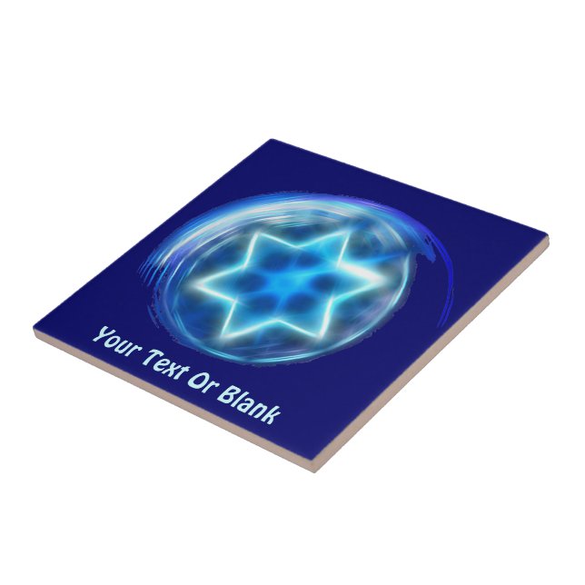 Star Encircled Ceramic Tile (Side)