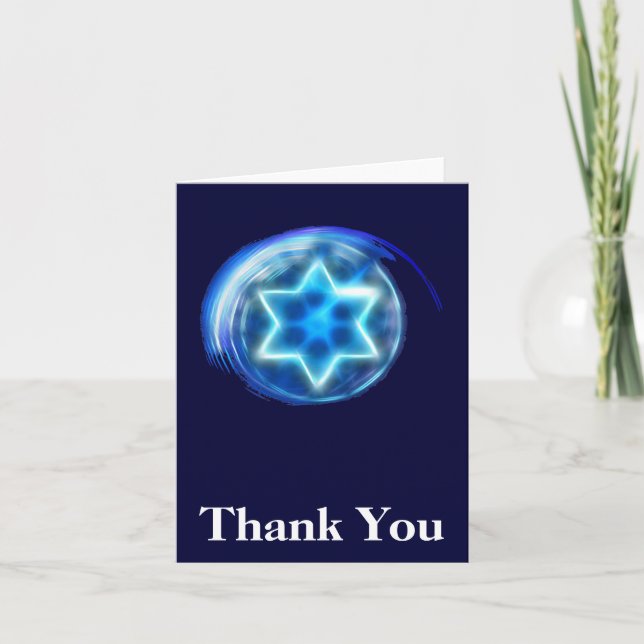 Star Encircled Thank You Card (Front)