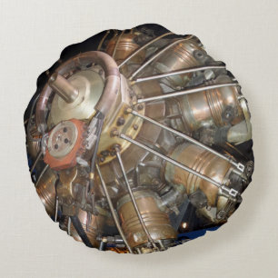 Star Engine Round Pillow