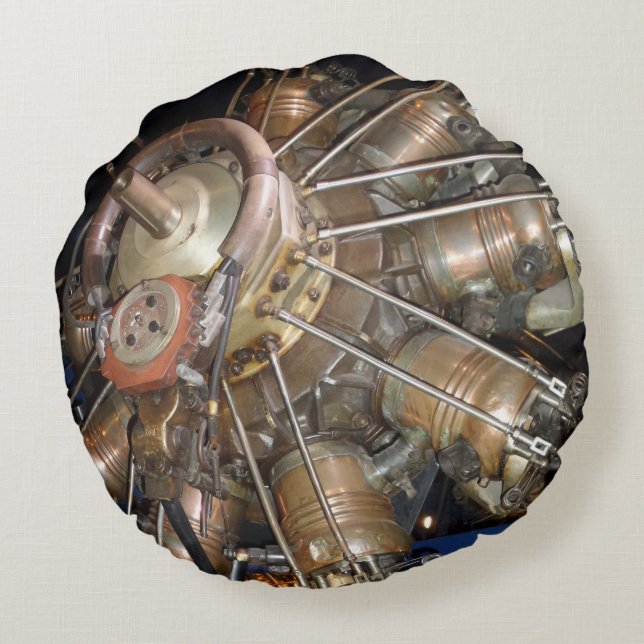 Star Engine Round Pillow (Back)