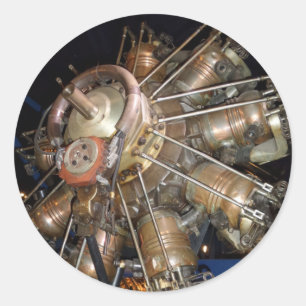 Star Engine Round Sticker