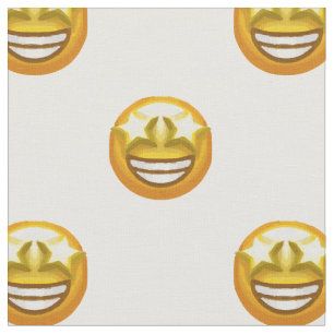 star eyes emoji fabric