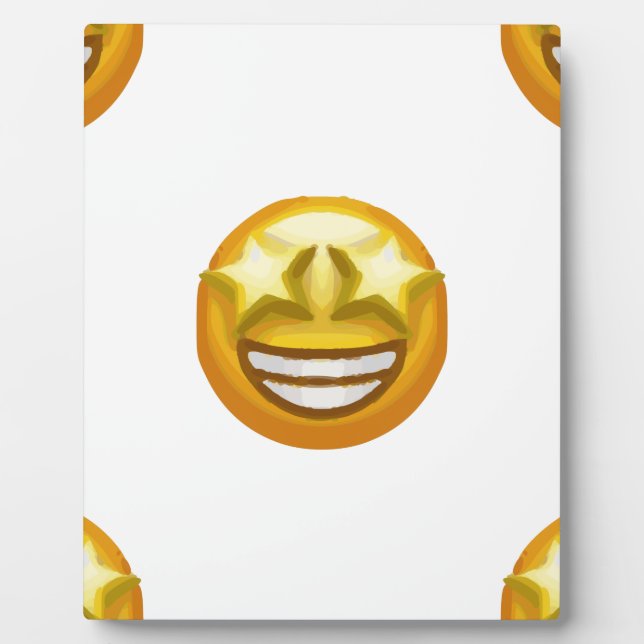 star eyes emoji plaque (Front)