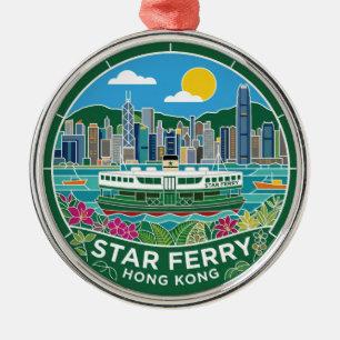 Star Ferry Hong Kong Metal Ornament