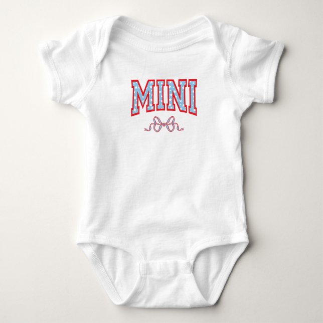 Star-Filled Mini | Coquette University  Baby Bodysuit (Front)