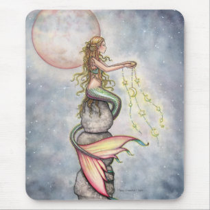 Star Filled Sky Mermaid Mousepad