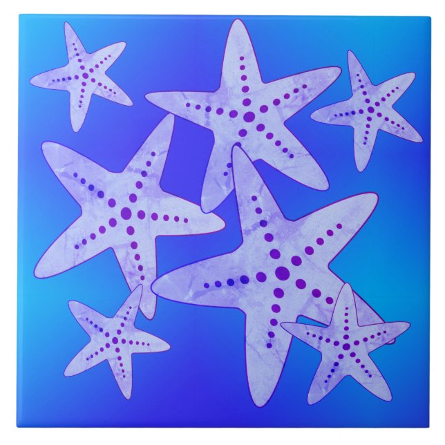Star Fish  Ceramic Tile (Front)